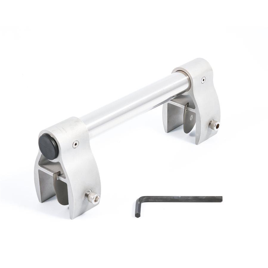 KUUMA 58197 GRILL MOUNT-PONTOON RAIL ADAPTER (E, Use With Rail Mount (58182 Or 58195)To Attach Grill To Square Pontoon Railing With Full Height Paneling; Fits Kuuma Grills; Adjustable From 1.4 Inch To .75 Inch; Stainless Steel And Aluminum - High quality product image showing KUUMA 58197 GRILL MOUNT-PONTOON RAIL ADAPTER (E, Use With Rail Mount (58182 Or 58195)To Attach Grill To Square Pontoon Railing With Full Height Paneling; Fits Kuuma Grills; Adjustable From 1.4 Inch To .75 Inch; Stainless Steel And Aluminum details and features