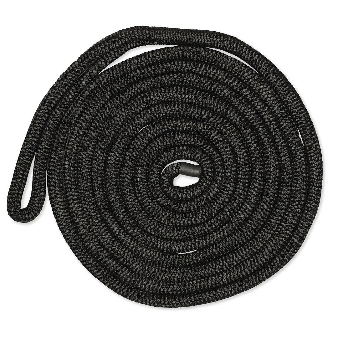 CMP CDL3440BK 3/4IN-40FT DBLBRD CMP DOCKLINE BLK, Double Braided; UV Resistant/ Abrasion Resistant; 3/4 Inch Diameter x 40 Foot Length; Black; Nylon - High quality product image showing CMP CDL3440BK 3/4IN-40FT DBLBRD CMP DOCKLINE BLK, Double Braided; UV Resistant/ Abrasion Resistant; 3/4 Inch Diameter x 40 Foot Length; Black; Nylon details and features