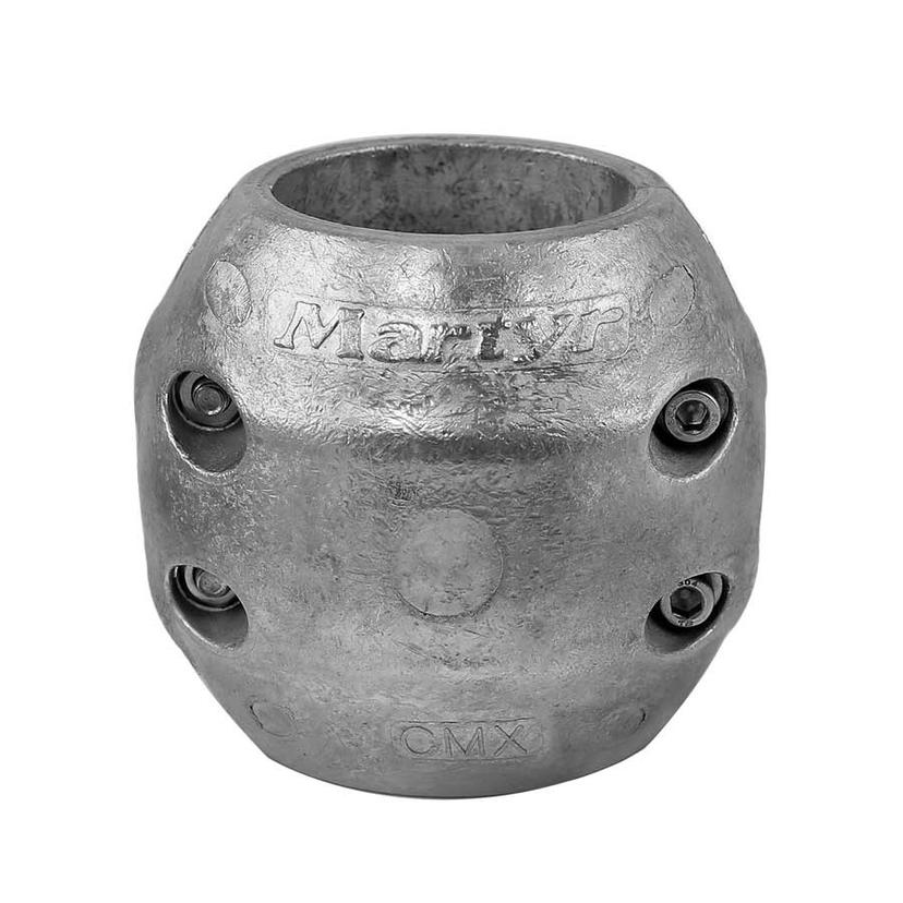 CMP CMX11AL STREAMLINED SHAFT ANODE CMX-11 (2-1, For Use In Salt And Brackish Water; For Streamlined Shaft/ Rudder Anodes; Aluminum; 4.18 Inch Outer Diameter x 3-3/4 Inch Height; Interlocking Halves