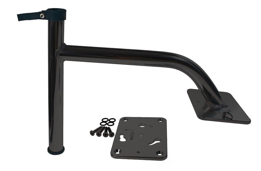 PANTHER KPB30B Boat Anchor System Mounting Bracket; Bow Mount; Mounts Panther King Pin Shallow Water Anchor; 3 Inch Rise; Powder Coated; Black; With Mounting Hardware - High quality product image showing PANTHER KPB30B Boat Anchor System Mounting Bracket; Bow Mount; Mounts Panther King Pin Shallow Water Anchor; 3 Inch Rise; Powder Coated; Black; With Mounting Hardware details and features