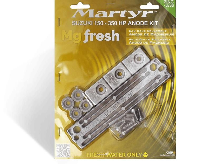 CMP CMSZ150350KITM SUZUKI 150-350HP ANODES KIT MAGNESI, For Use Only In Fresh Water; Fits Suzuki 150 To 350 Horsepower Engines; Magnesium; With Twelve Anodes
