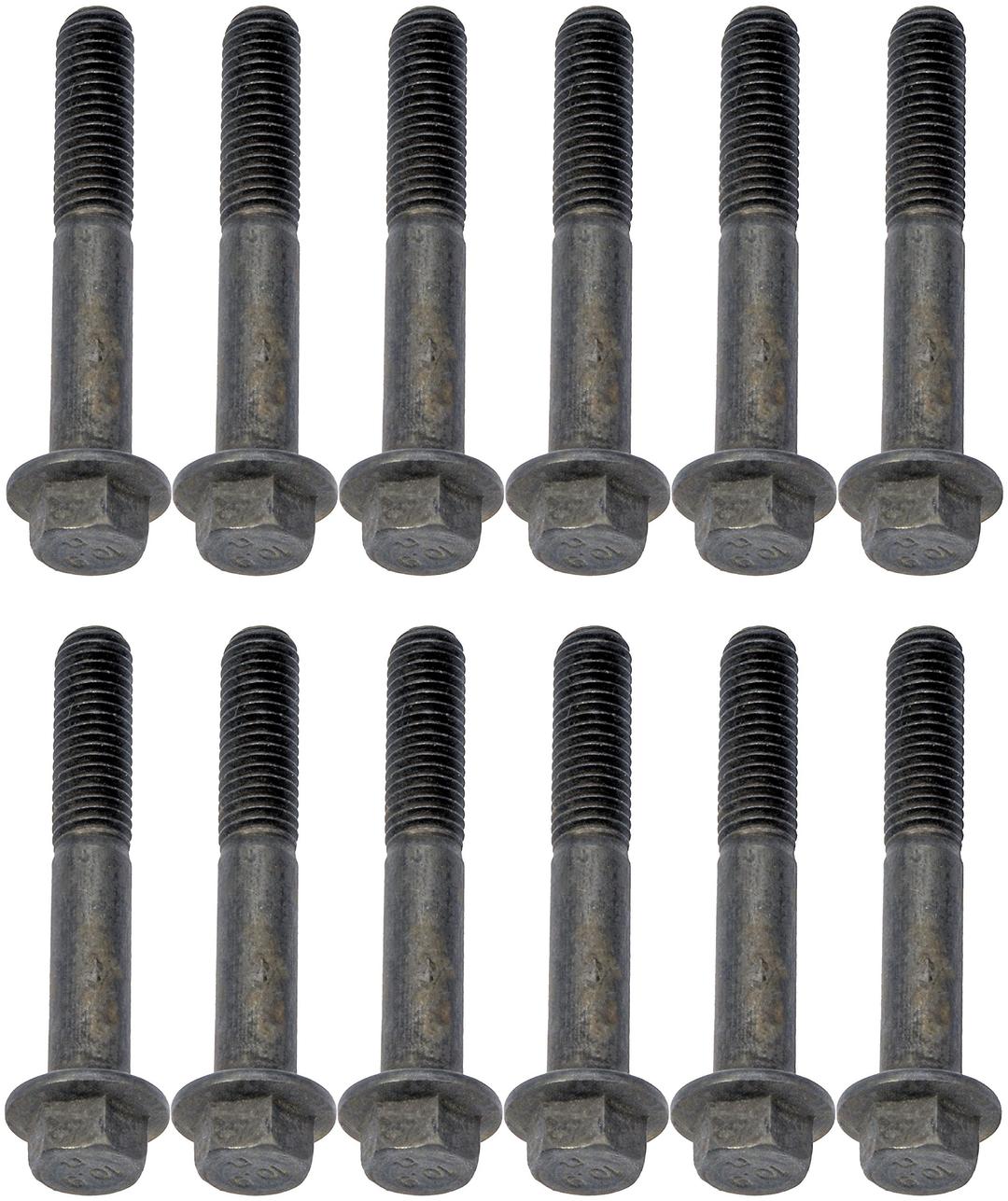 DORMAN 03417B Install kit for mounting exhaust manifold to engine includes 12 -10X1.50mm bolts Compatible with Select Dodge / Ram Models - The Twister Group Tools product