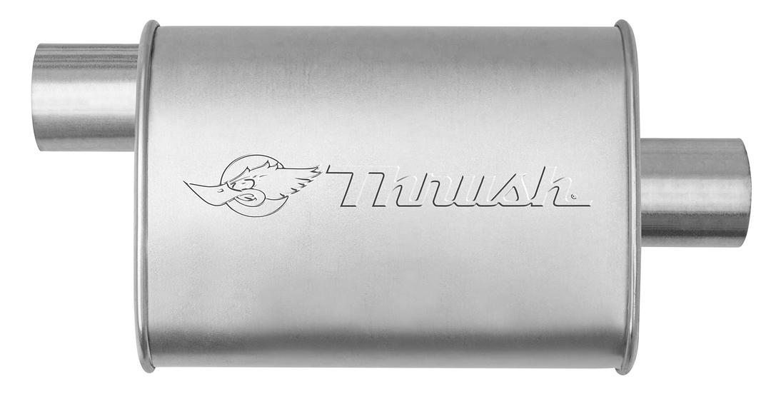 DYNOMAX 17635 Muffler Mellow Performance Tone Inlet 3 Pipe Connection Offset Outlet 3 Center - The Twister Group Tools product