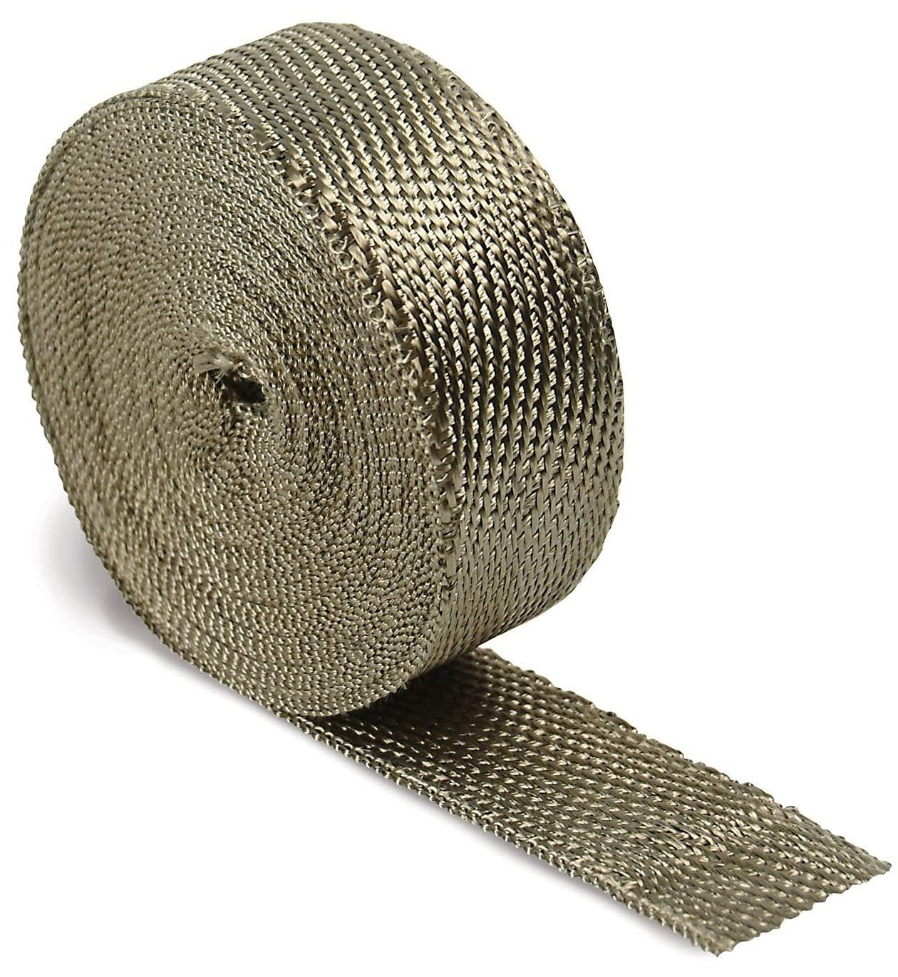 DESIGN ENG 10098 Titanium 2 INCH x 50FT Exhaust Heat Wrap Kit with LR Technology - High quality product image showing DESIGN ENG 10098 Titanium 2 INCH x 50FT Exhaust Heat Wrap Kit with LR Technology details and features