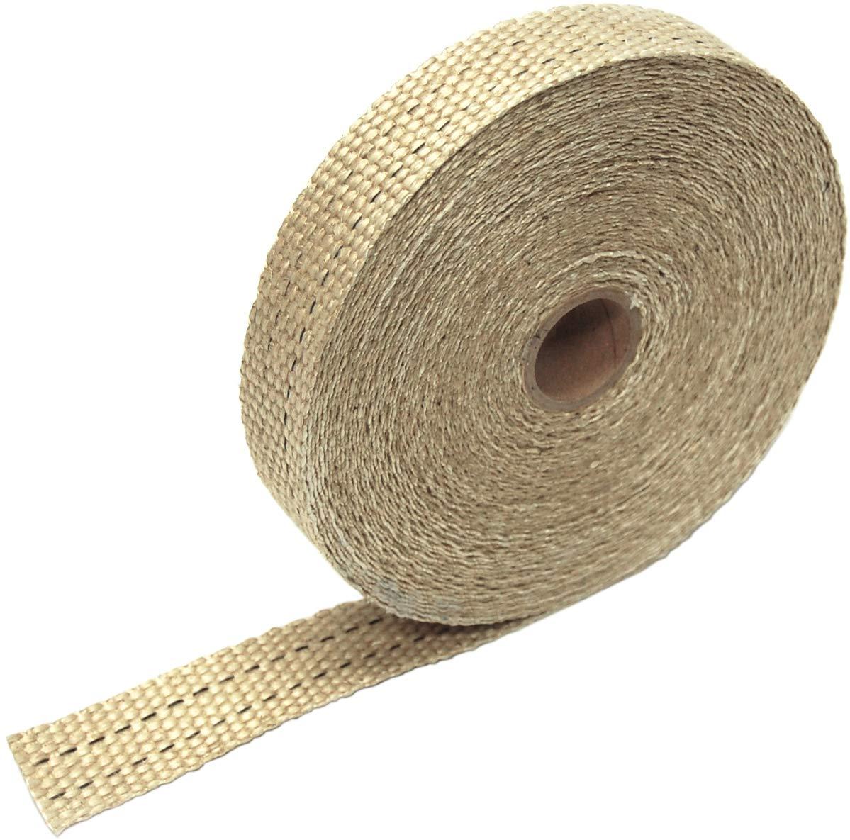 DESIGN ENG 10101 0Tan 1 INCH x 50FT Exhaust Heat Wrap - High quality product image showing DESIGN ENG 10101 0Tan 1 INCH x 50FT Exhaust Heat Wrap details and features