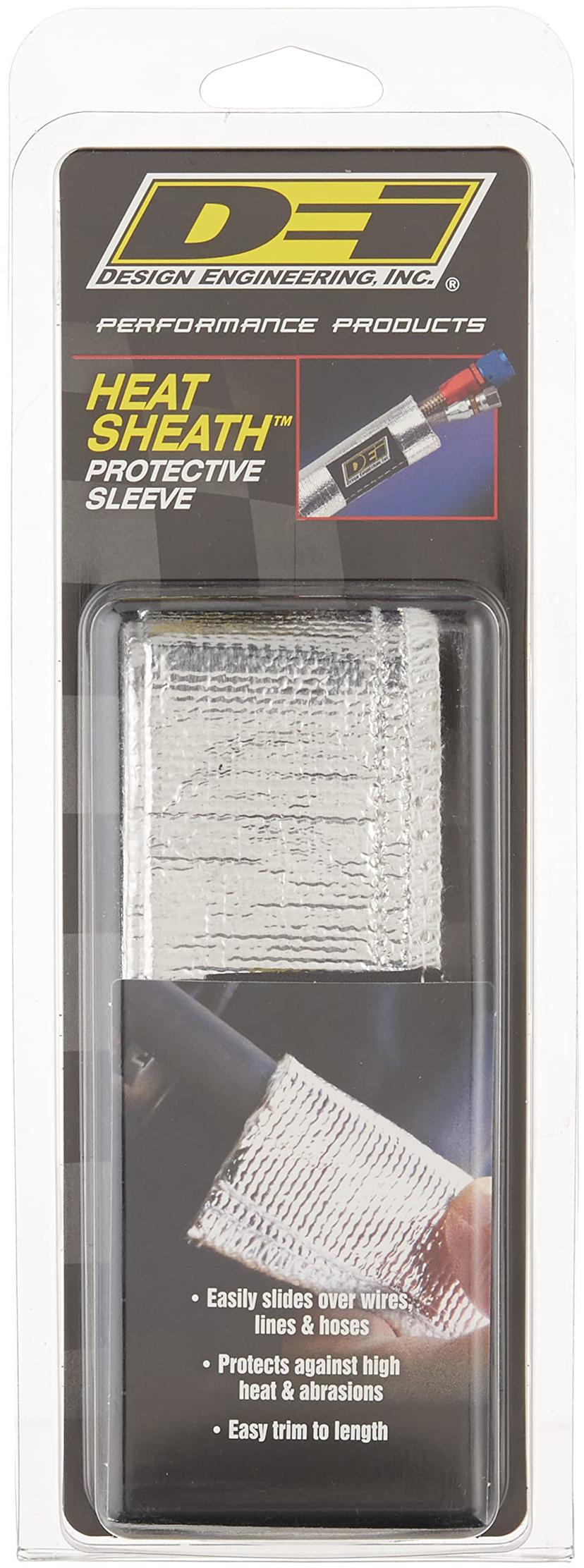 DESIGN ENG 10403 0Heat Sheath 3/4 INCH I.D. x 3ft Aluminized Sleeving for Ultimate Hi-Temp Protection