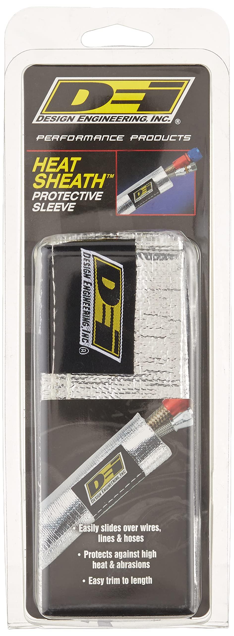 DESIGN ENG 10419 0Heat Sheath 1 INCH I.D. x 3ft Aluminized Sleeving for Ultimate Hi-Temp Protection - The Twister Group Tools product