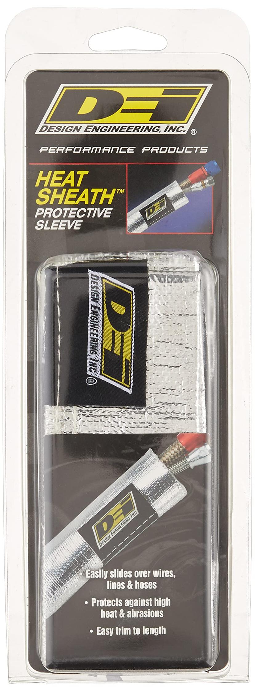 DESIGN ENG 10419 0Heat Sheath 1 INCH I.D. x 3ft Aluminized Sleeving for Ultimate Hi-Temp Protection