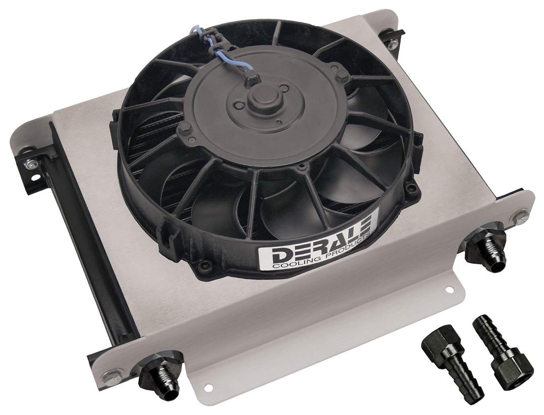 DERALE 13760 Hyper-Cool Remote Mount Fluid Cooler, Black - The Twister Group product