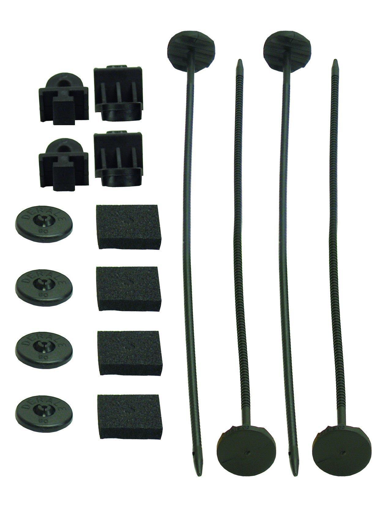 DERALE 16744 Plastic Rod Mounting Kit, Black - High quality product image showing DERALE 16744 Plastic Rod Mounting Kit, Black details and features