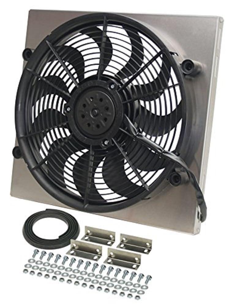 DERALE 16819 High Output Single Radiator Fan, Black - High quality product image showing DERALE 16819 High Output Single Radiator Fan, Black details and features
