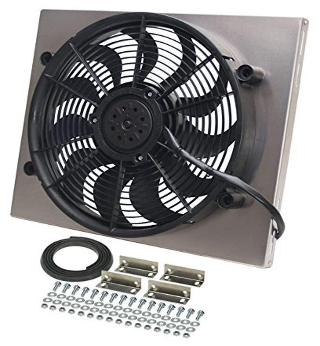 DERALE 16821 High Output Single Radiator Fan, Black - High quality product image showing DERALE 16821 High Output Single Radiator Fan, Black details and features