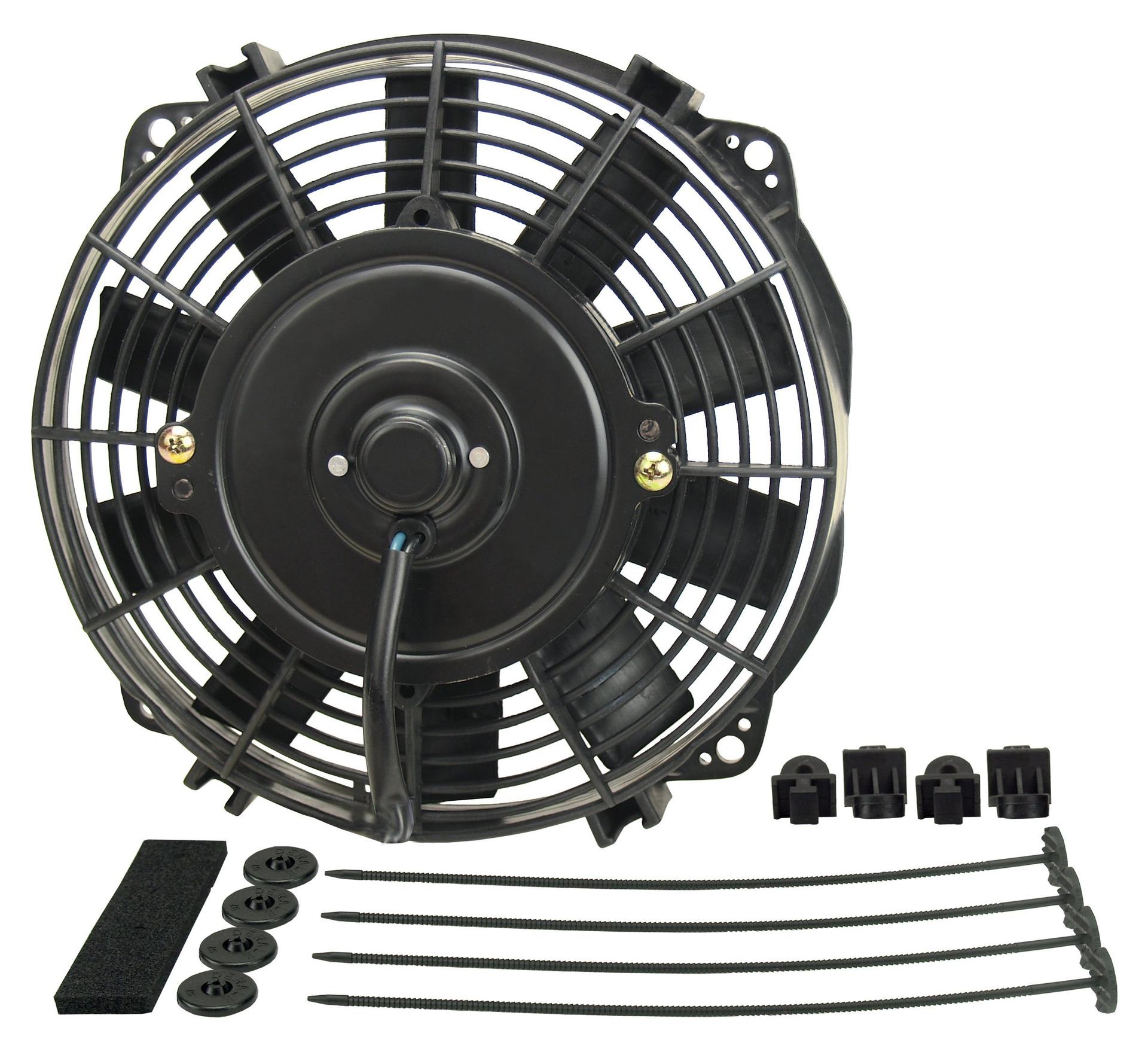 DERALE 16908 8 INCH Dyno-Cool High Performance Electric Fan, Black - High quality product image showing DERALE 16908 8 INCH Dyno-Cool High Performance Electric Fan, Black details and features