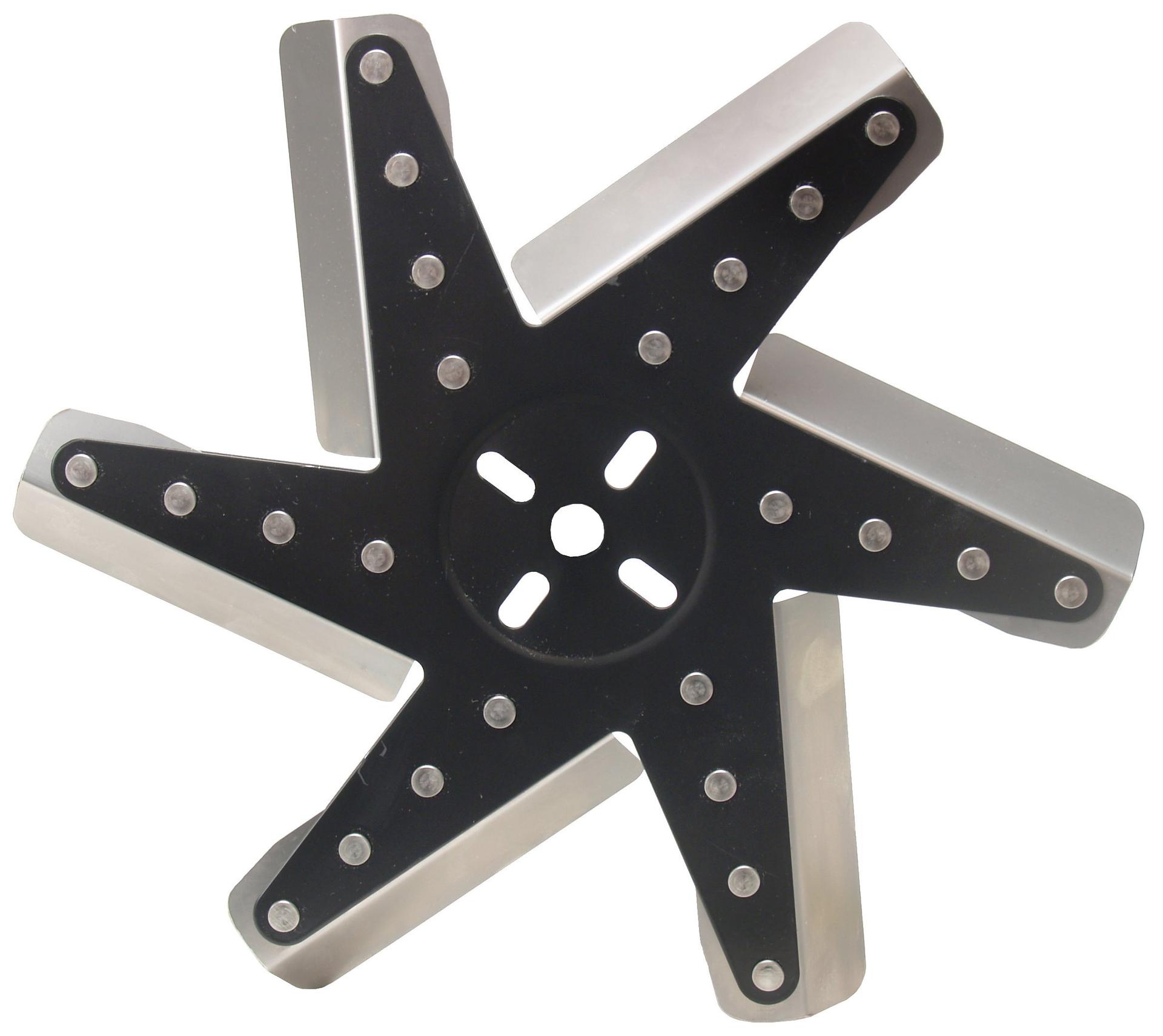 DERALE 19113 13 INCH High Performance Stainless Steel Flex Fan Standard Rotation, Black - High quality product image showing DERALE 19113 13 INCH High Performance Stainless Steel Flex Fan Standard Rotation, Black details and features