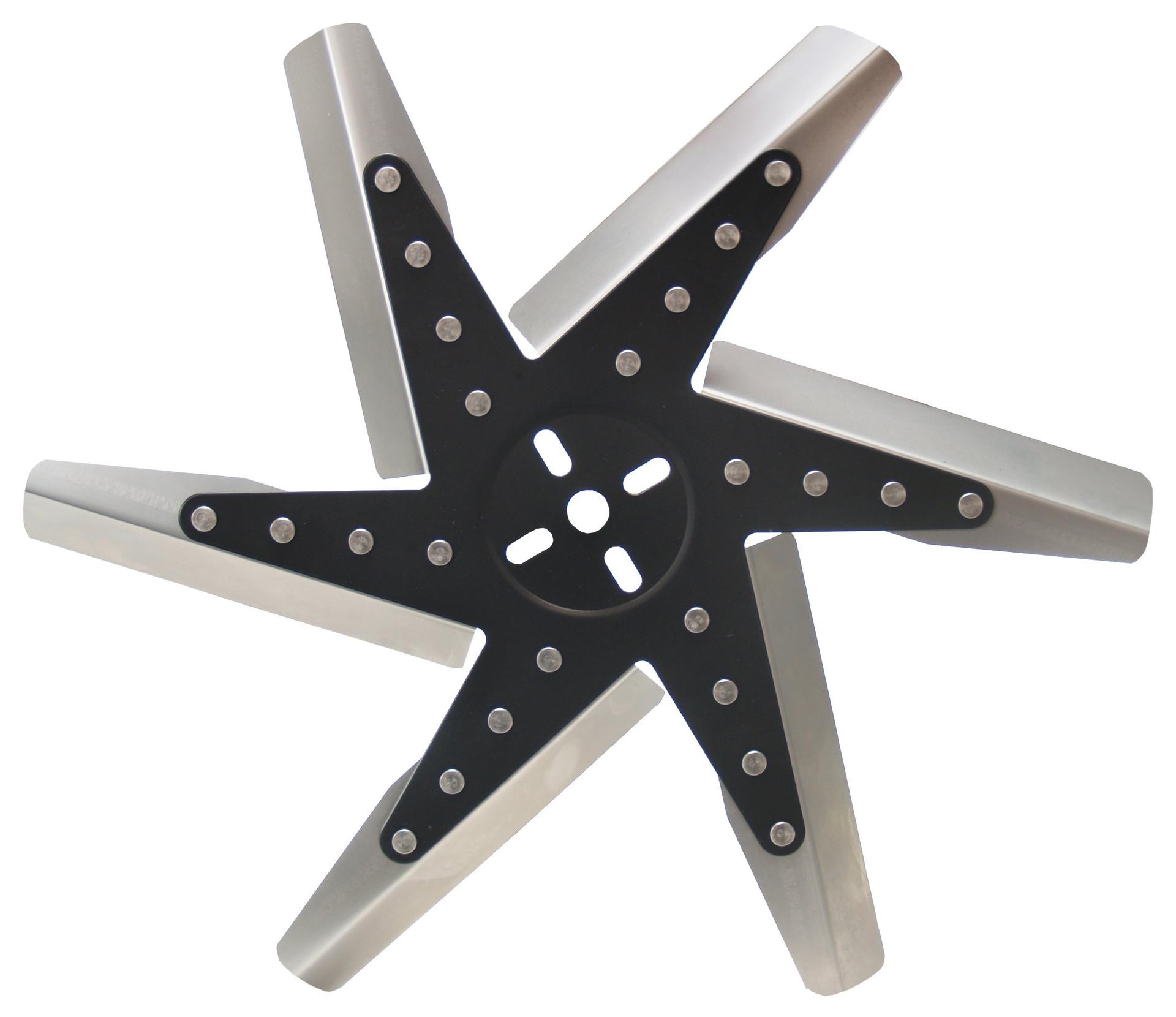 DERALE 19117 17 INCH High Performance Stainless Steel Flex Fan Standard Rotation,Black - High quality product image showing DERALE 19117 17 INCH High Performance Stainless Steel Flex Fan Standard Rotation,Black details and features