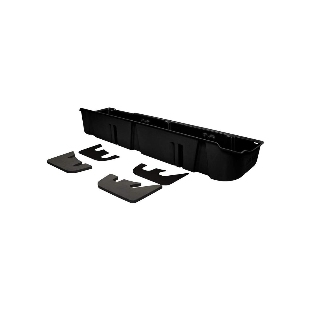 DU-HA 20075 Under Seat Storage fits 2009-2014 Ford F150 SuperCrew without Factory Subwoofer | Black Heavy-Duty Back Seat Organizer, Includes 2-Piece Dividers - The Twister Group Tools product
