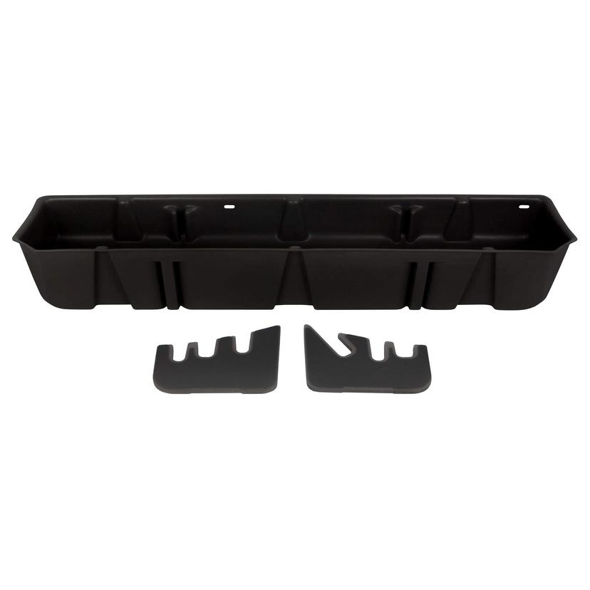 DU-HA 20110 Under Seat Storage fits 2015-2024 Ford F150 SuperCrew & 2017-2024 Ford F250 F350 F450 F550 Super Duty Crew Cab | Black Heavy-Duty Back Seat Organizer