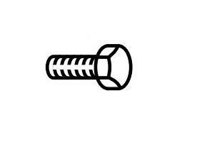 DEXTER 00711600 Axle SCREW HEX CAP 7/16-20 X 1.75 BLACK - The Twister Group product