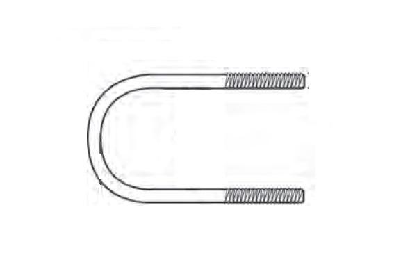 DEXTER 01107700 Axle U-BOLT 5/8-11 8.94 LONG FOR 5. - High quality product image showing DEXTER 01107700 Axle U-BOLT 5/8-11 8.94 LONG FOR 5. details and features