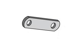 DEXTER 018-011-05 SHACKLE LINK 2.25 HL TO HL 3.5 OVRL, 2 Holes Per Plate; 2-1/4 Inch Length Hole Center To Hole Center; 3-1/2 Inch Length