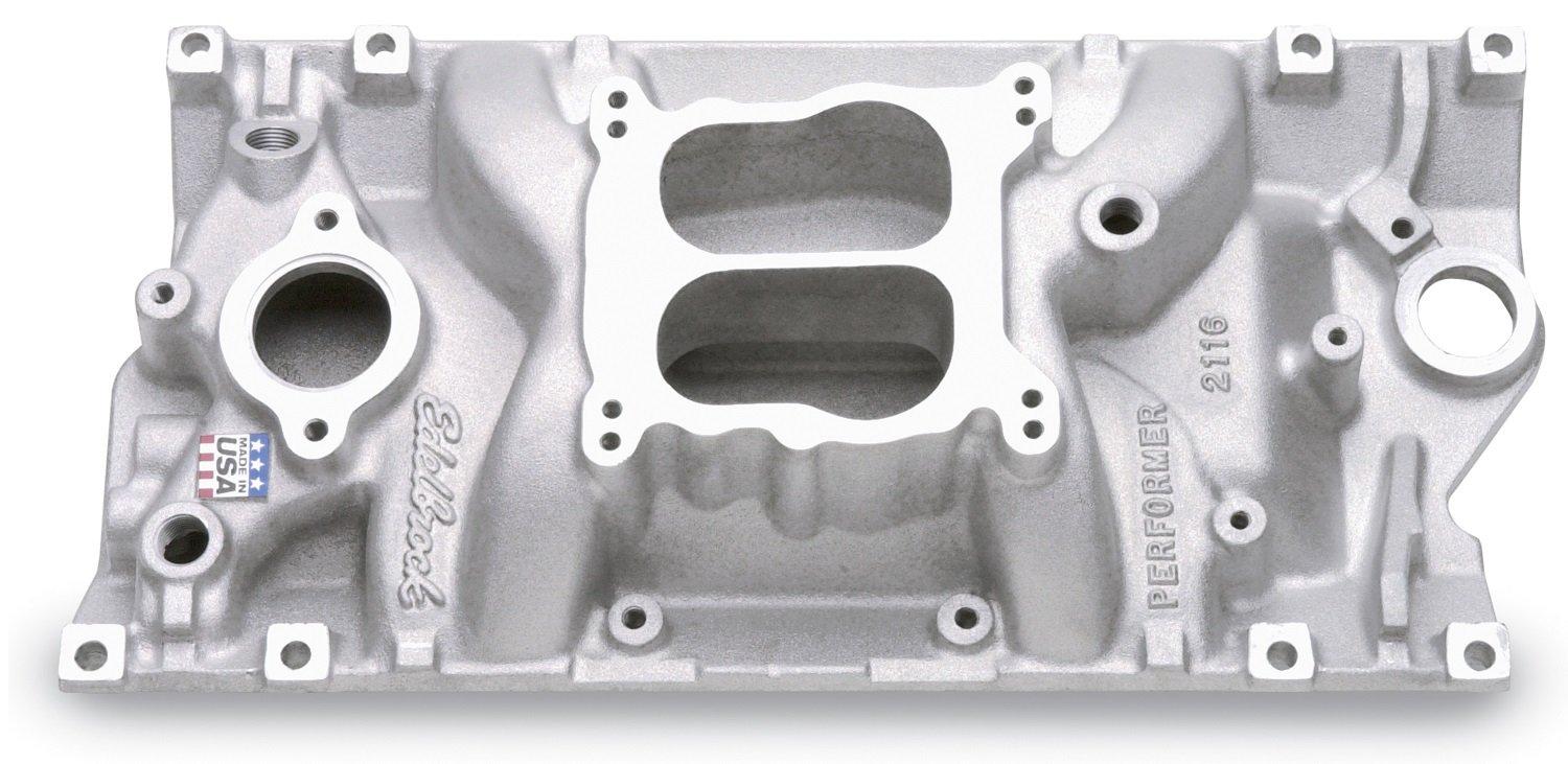 EDELBROCK 2116 Performer Vortec Aluminum Intake Manifold - High quality product image showing EDELBROCK 2116 Performer Vortec Aluminum Intake Manifold details and features