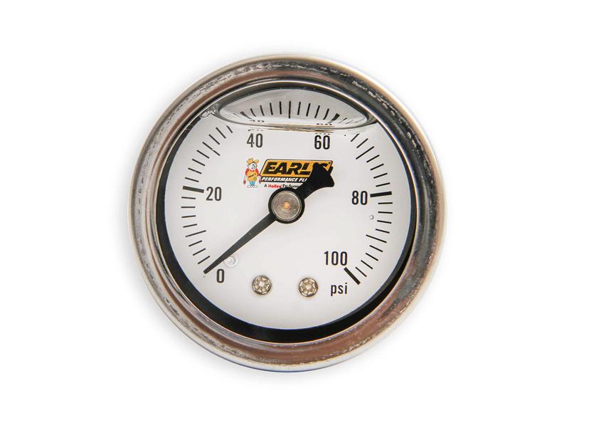 EARLS 100187ERL Performance Oil Filled 100 Psi Pressure Gauge