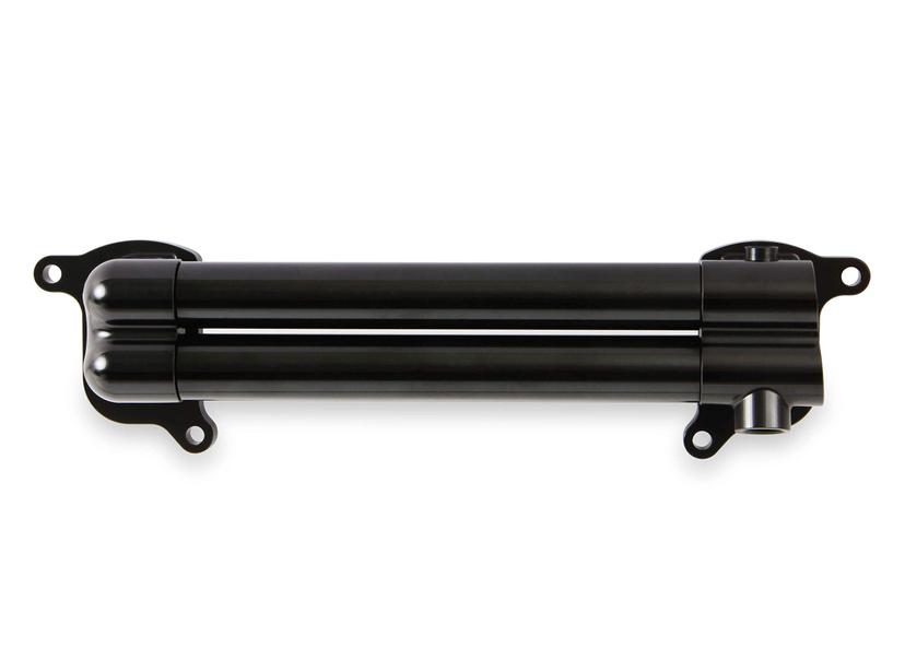 EARLS HEMI0005ERL Supercharger Intercooler Manifold; Gen III Hemi 6.2L Hellcat Engines; 10AN Port (7/8-14 Inch Thread); Anodized; Aluminum