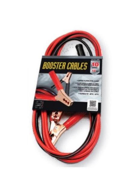 EAST PENN 04852 CABLE BOOSTER DUAL CCA 8, 200 C Clamps; 10 Gauge; 12 Foot Length; Red/ Black - High quality product image showing EAST PENN 04852 CABLE BOOSTER DUAL CCA 8, 200 C Clamps; 10 Gauge; 12 Foot Length; Red/ Black details and features