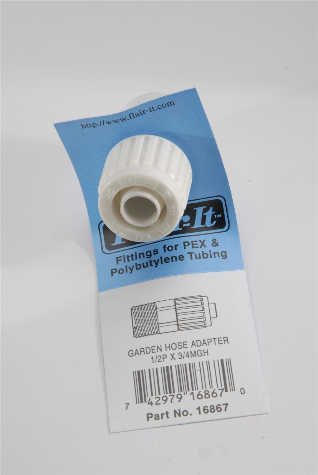 ELKHART 16867 Flair-It Plastic Garden Hose Male Adapter, 0.5 INCH Size - High quality product image showing ELKHART 16867 Flair-It Plastic Garden Hose Male Adapter, 0.5 INCH Size details and features