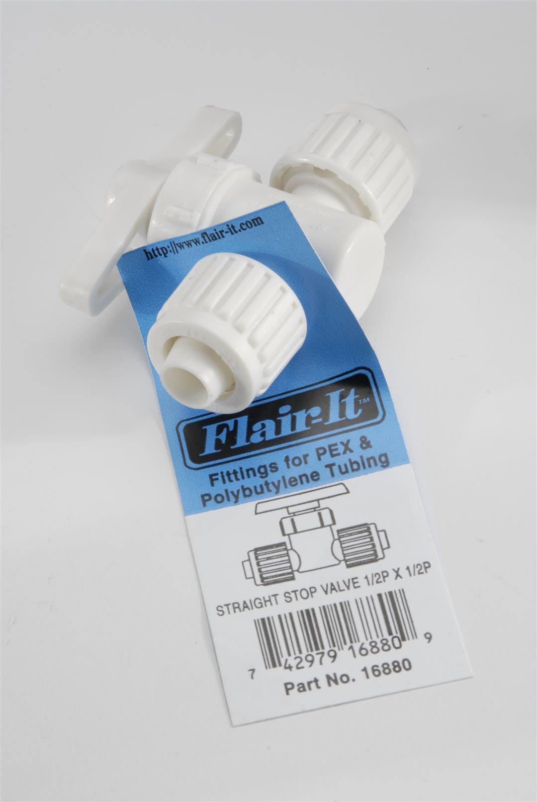 ELKHART 16880 Flair-It Straight Stop Pex X Pex 1/2 INCH - High quality product image showing ELKHART 16880 Flair-It Straight Stop Pex X Pex 1/2 INCH details and features