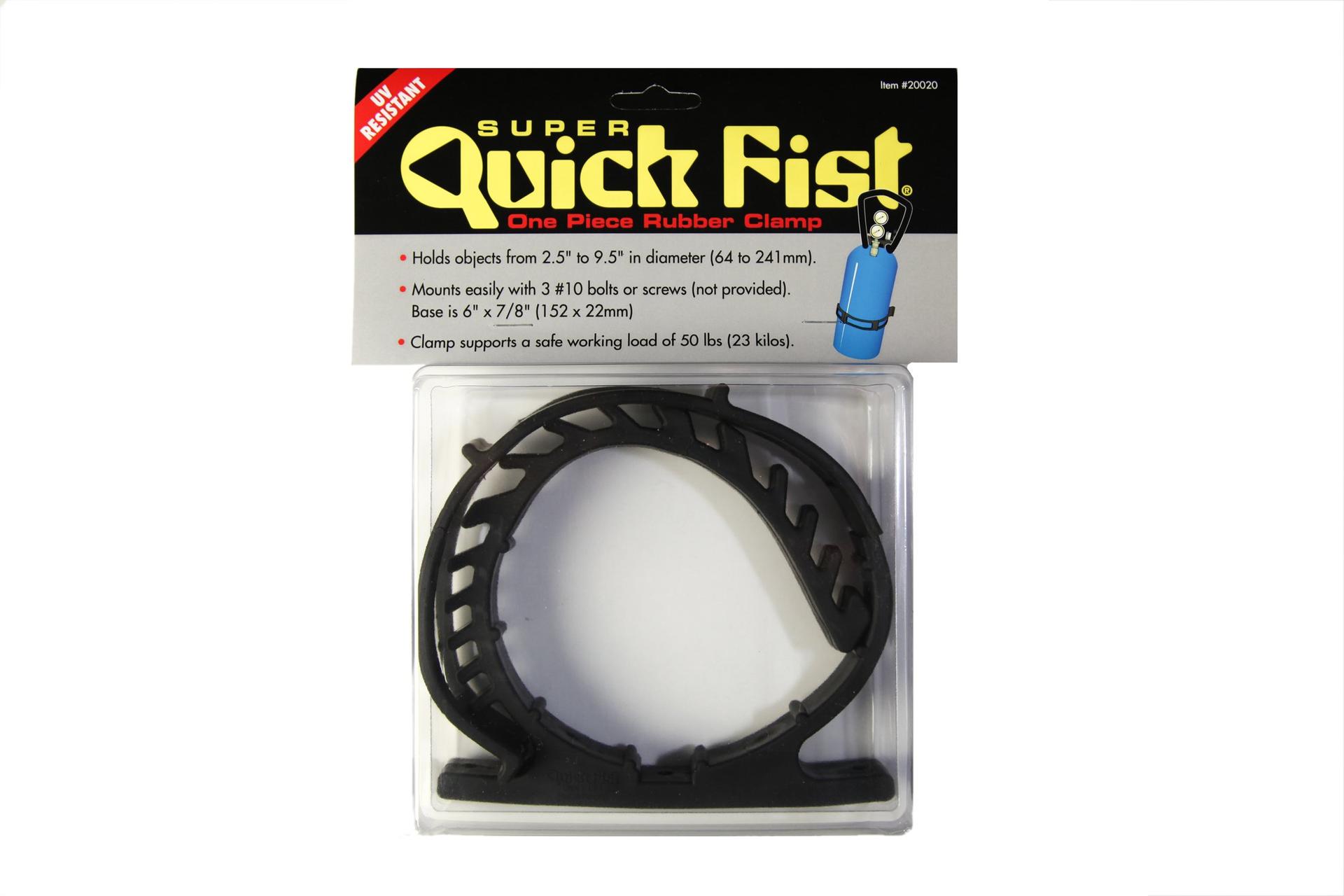 END OF ROAD 20020 Super Quick Fist Clamp for mounting tools & equipment 2-1/2 INCH - 9-1/2 INCH diameter - High quality product image showing END OF ROAD 20020 Super Quick Fist Clamp for mounting tools & equipment 2-1/2 INCH - 9-1/2 INCH diameter details and features