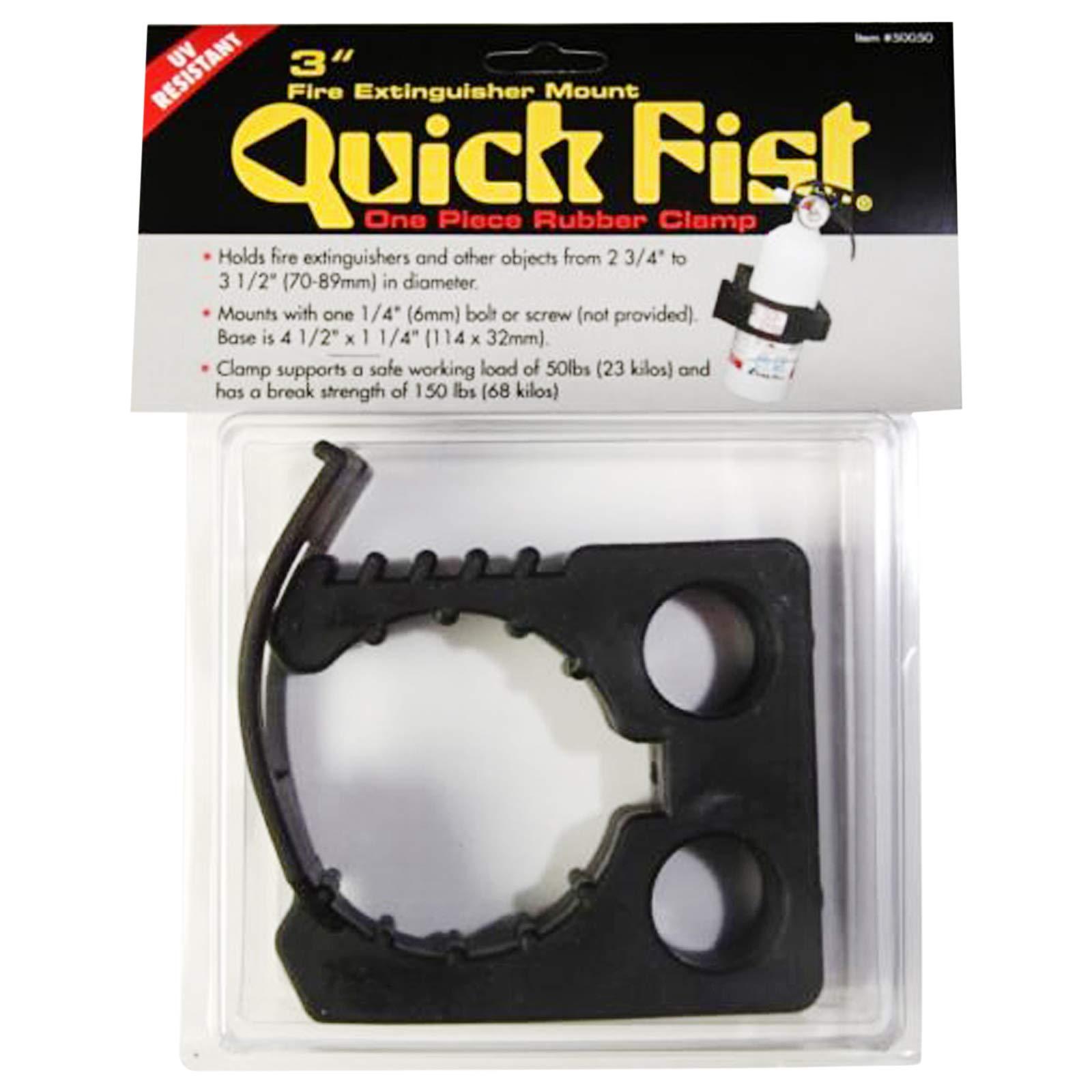 END OF ROAD 50050 3 INCH Quick Fist Clamp for mounting tools & equipment (SIZE: 2-3/4 Inch To 3-1/4 Inch Clamping Diameter; 4-1/2 Inch x 1-1/4 Inch Mounting Area), Black - High quality product image showing END OF ROAD 50050 3 INCH Quick Fist Clamp for mounting tools & equipment (SIZE: 2-3/4 Inch To 3-1/4 Inch Clamping Diameter; 4-1/2 Inch x 1-1/4 Inch Mounting Area), Black details and features