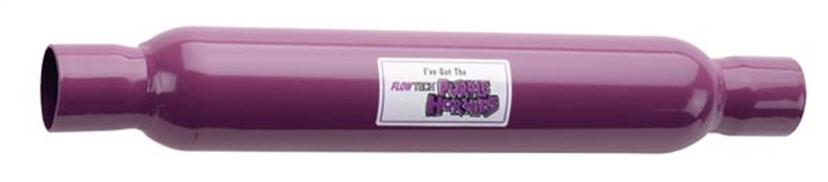 FLOW TECH 50225FLT Purple Hornies Glasspack