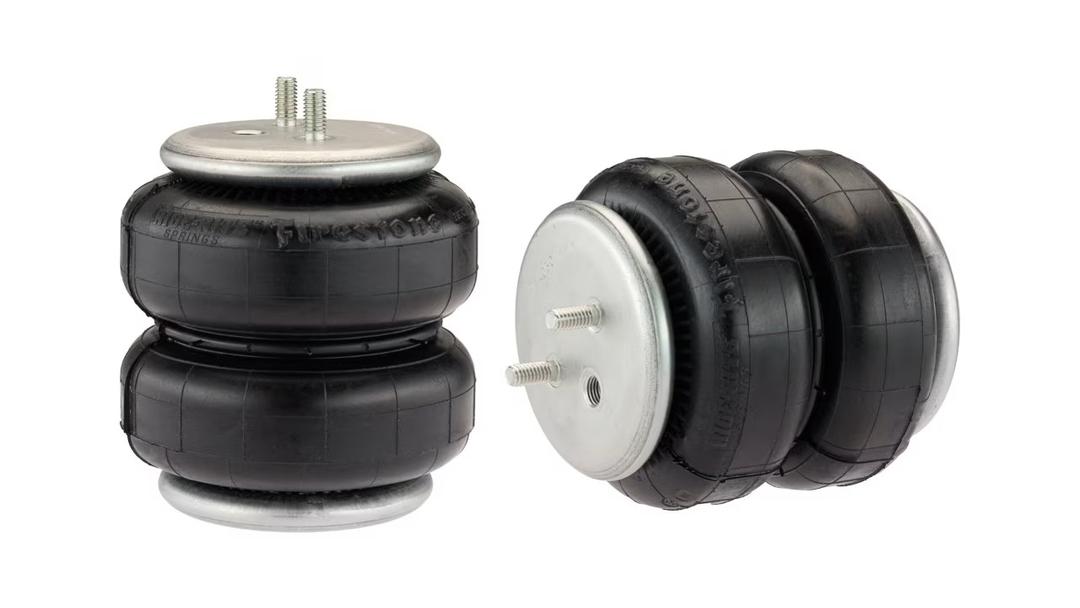 FIRESTONE 2223 Helper Spring Kit; Ride-Rite; Air Spring; Frame Mount; 3200 to 5000 Pound Leveling Capacity; Adjustable from 5 to 100 PSI; Rubber; Includes Air Springs/Brackets/Air Line/Hardware (Air Compressor Sold Separately) - The Twister Group Tools product