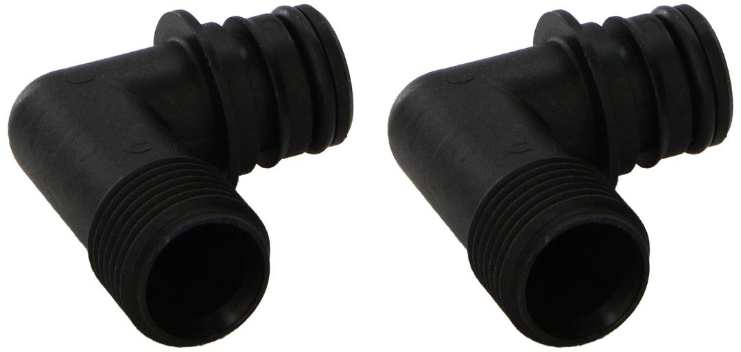 FLOJET 20381008 Quad Port Fitting, Black - The Twister Group Tools product