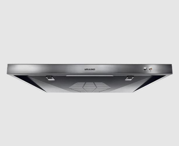 FURRION 2021123593 12V RV Under-Cabinet Ducted Range Hood with Replaceable Charcoal Filter, LED Light, Exhaust Fan, VibrationSmart Technology & CSA Certification (Stainless Steel) - FHO23SACR-SS