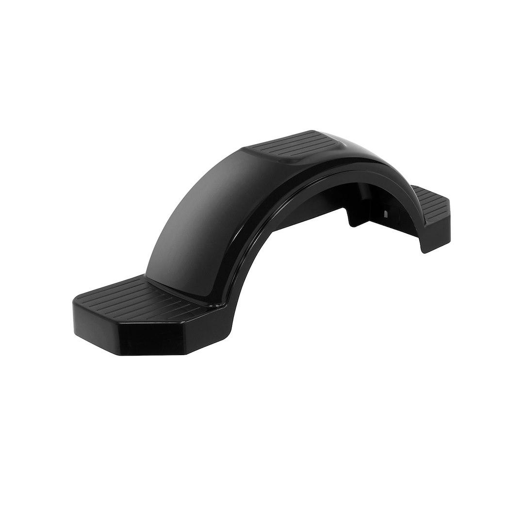 FULTON 008583 PLASTIC FENDER 13FT TIRE SIZE BLAC, Single Wheel Round; Fits 13 Inch Wheels; 40 Inch Length x 9 Inch Width x 12 Inch Height; Unlighted; Black; High Density Polyethylene; 3.75 Pound Weight; Single - High quality product image showing FULTON 008583 PLASTIC FENDER 13FT TIRE SIZE BLAC, Single Wheel Round; Fits 13 Inch Wheels; 40 Inch Length x 9 Inch Width x 12 Inch Height; Unlighted; Black; High Density Polyethylene; 3.75 Pound Weight; Single details and features