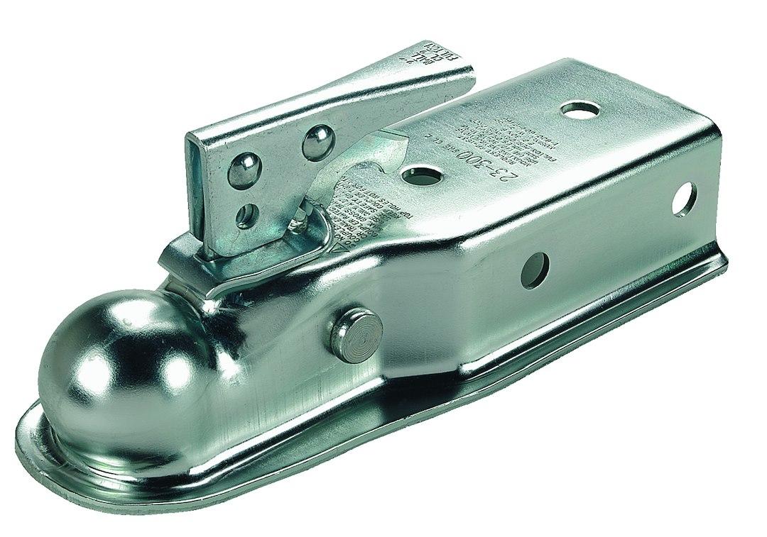 FULTON 23300 0301 COUPLER CLASS 2 3, Class II Straight Tongue Stamped; 3500 Pound Lift Capacity; For 2 Inch Ball; Zinc Plated Without Logo; With 3 Inch Wide Channel - The Twister Group Tools product