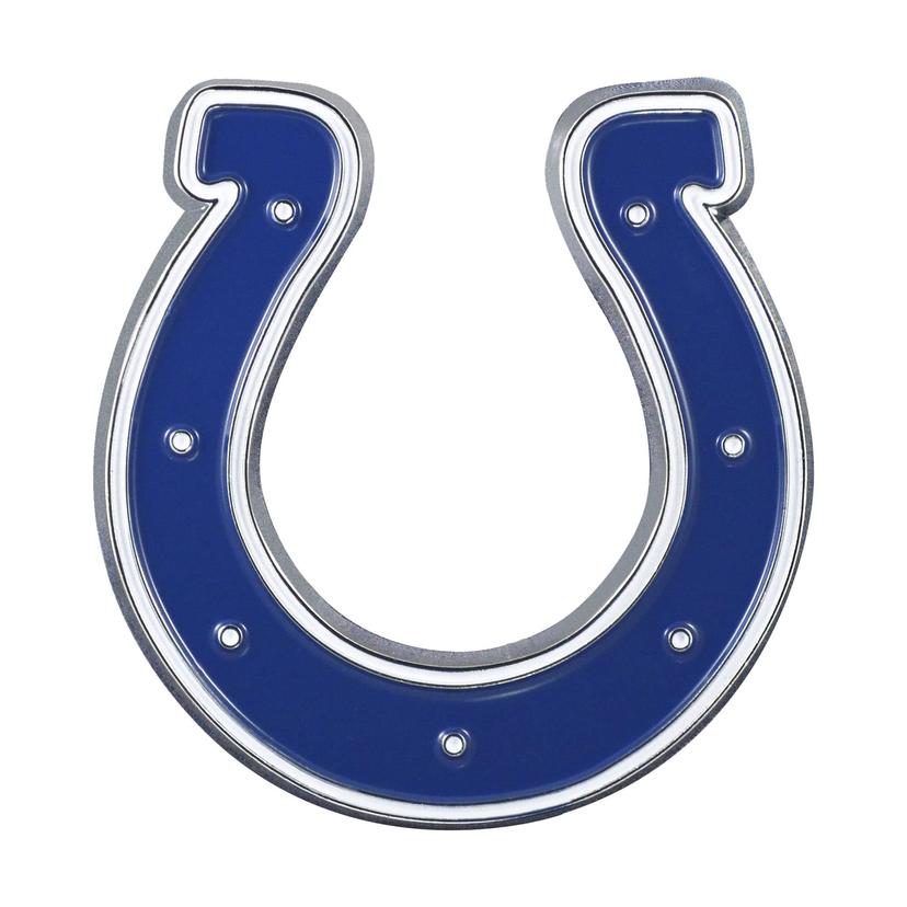 FANMATS 22566 Indianapolis Colts 3D Color Metal Emblem, Diecut Team Logo Auto Emblem