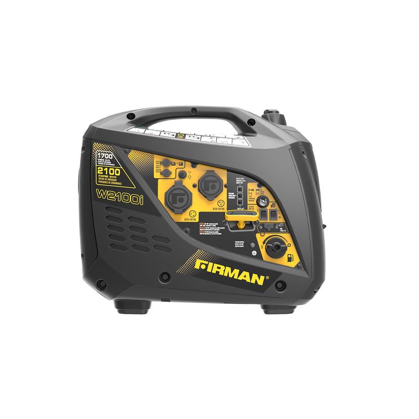 FIRMAN W01784 Portable Generator, Gas, Recoil-Start With Parallel Kit, 2100/1700-Watt