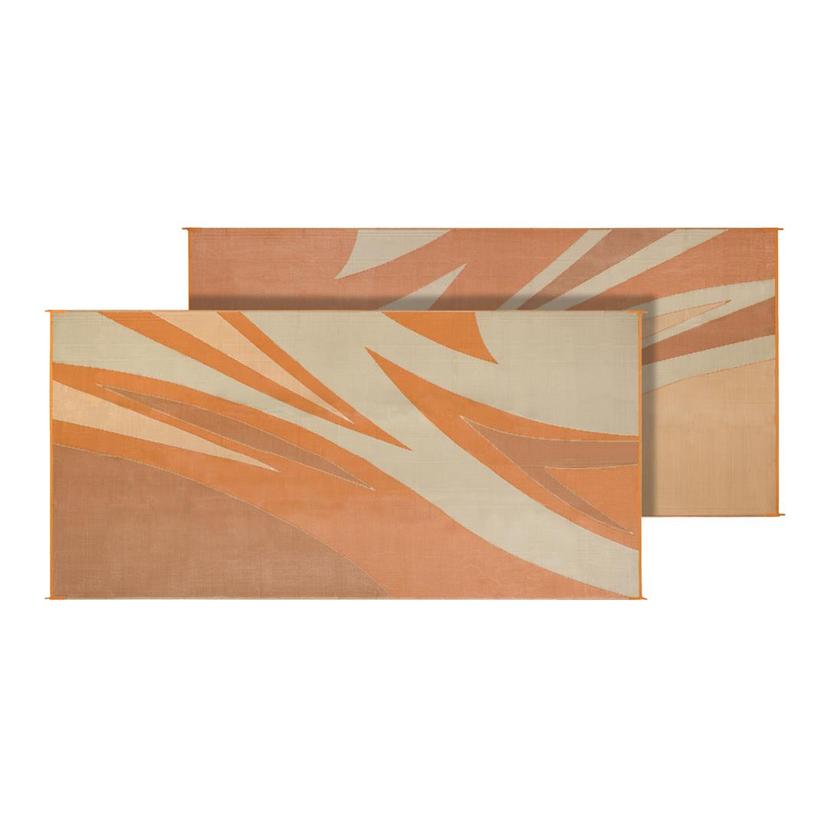 FAULKNER 46322 MAT SUMMER WAVES 8X20 TAN GOLD