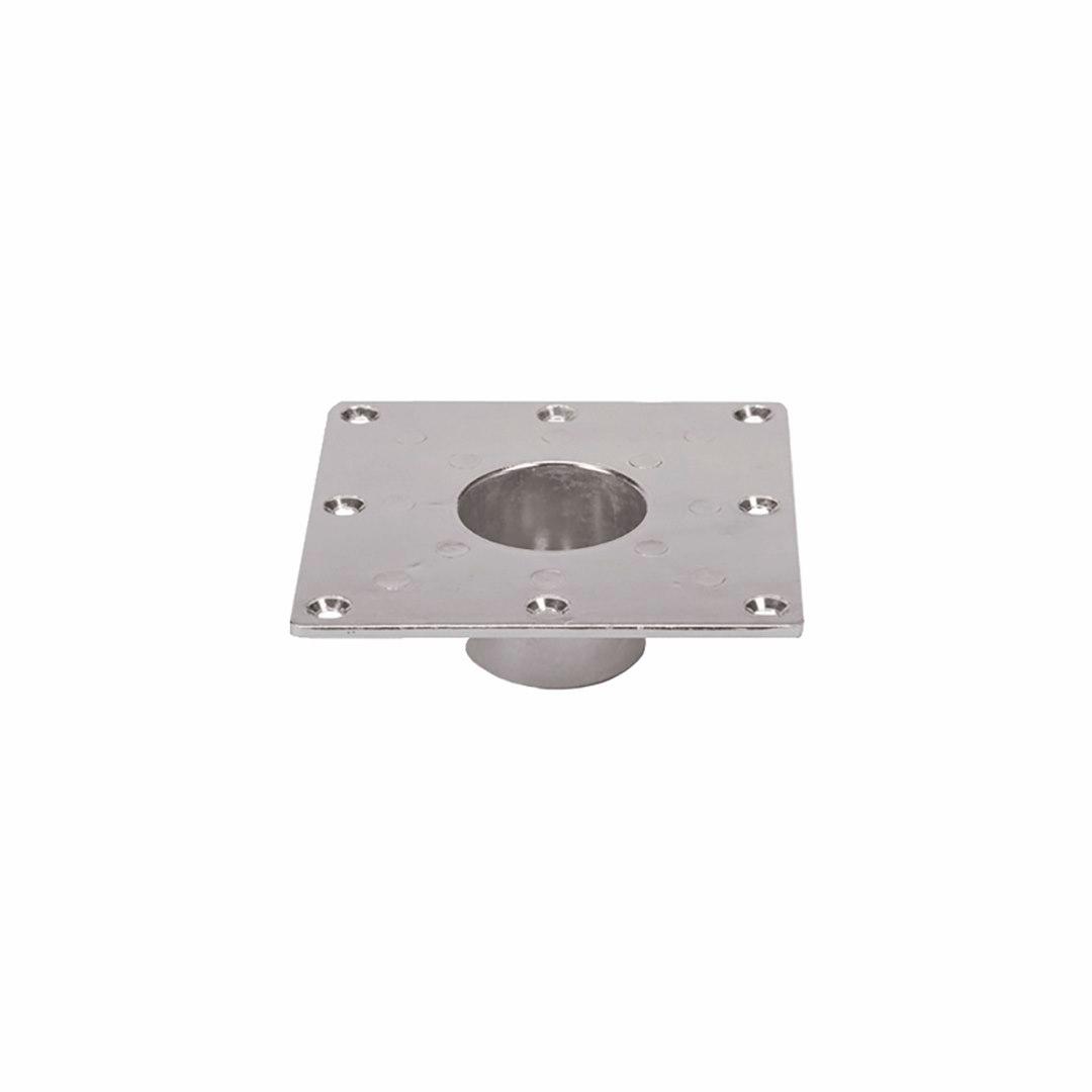 FAULKNER 48733 RECESSED BASE-SQUARE, Square; Recessed Flush Mount; 5.94 Inch Length x 5.94 Inch Width; Aluminum; Single - High quality product image showing FAULKNER 48733 RECESSED BASE-SQUARE, Square; Recessed Flush Mount; 5.94 Inch Length x 5.94 Inch Width; Aluminum; Single details and features