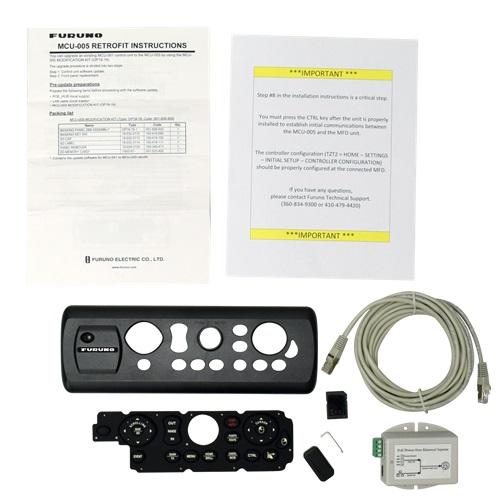 FURUNO 001-506-900-00 MCU005 RETROFIT KIT OP19-19, MCU005 Retrofit Kit OP19-19 Consists Of Panel Cover Keypad Memory Card Removal Tool POE Power Injector 5 Meter LAN Cable And instructions._x000D__x000D_ - The Twister Group product
