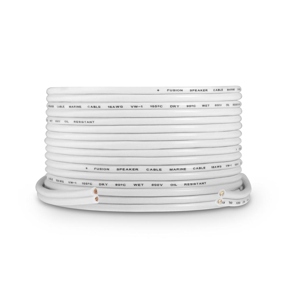 FUSION 010-12899-20 MARINE SPEAKER CABLE 16 AWG 328 FT., Round Type; VW-1 Fire retardant Rating; 328 Feet Length; 16 Gauge; White - The Twister Group Tools product