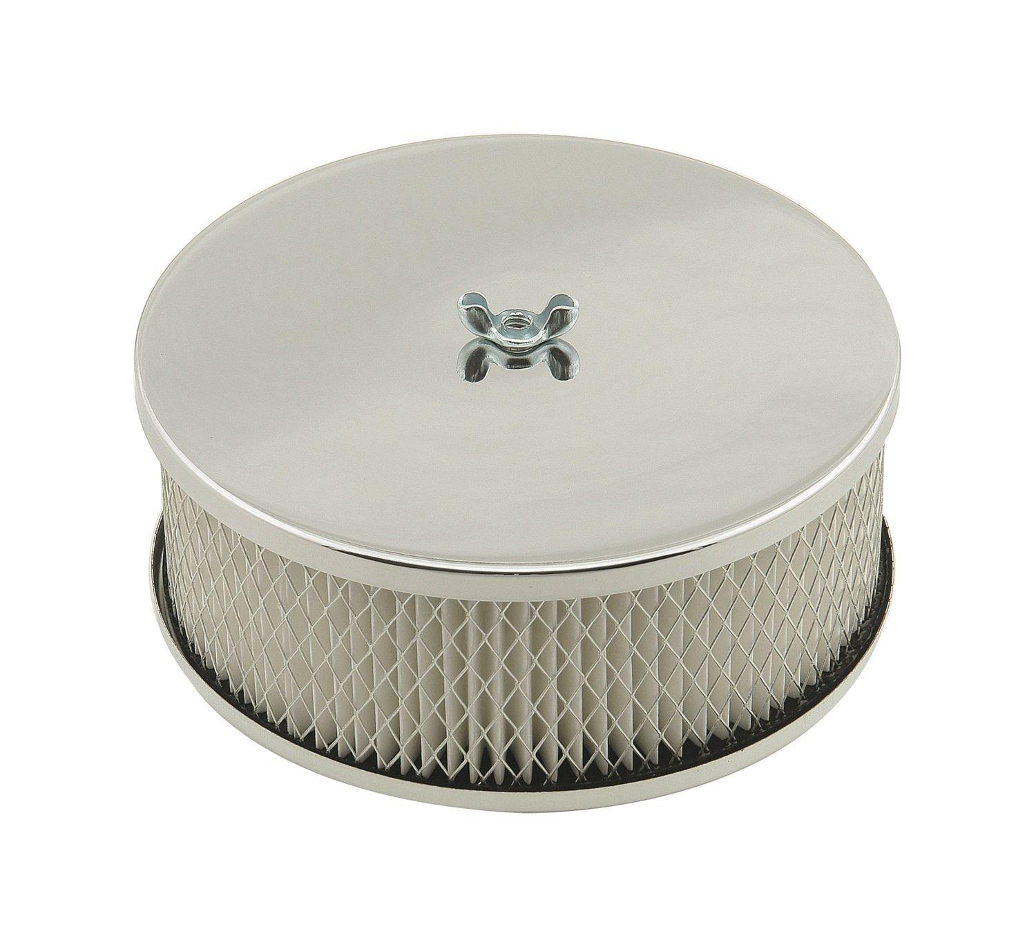MR GASKET 1485 Air Cleaner 6 1/2 INCH, Chrome - High quality product image showing MR GASKET 1485 Air Cleaner 6 1/2 INCH, Chrome details and features