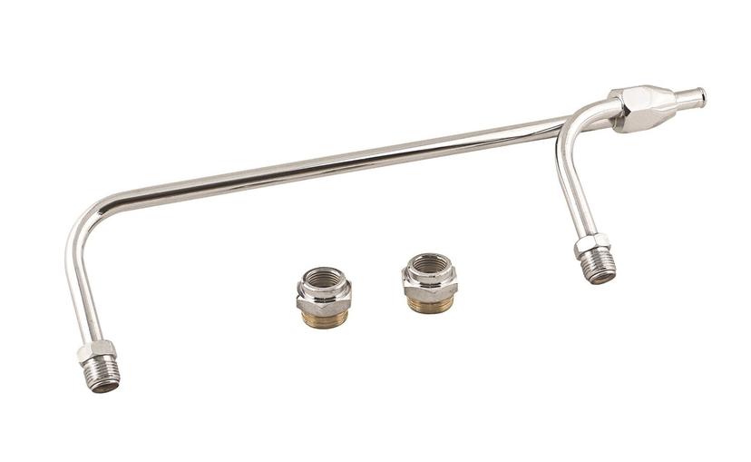 MR GASKET 1552 Chrome Gas Line Kit for Holley 4-Barrel Carburetor