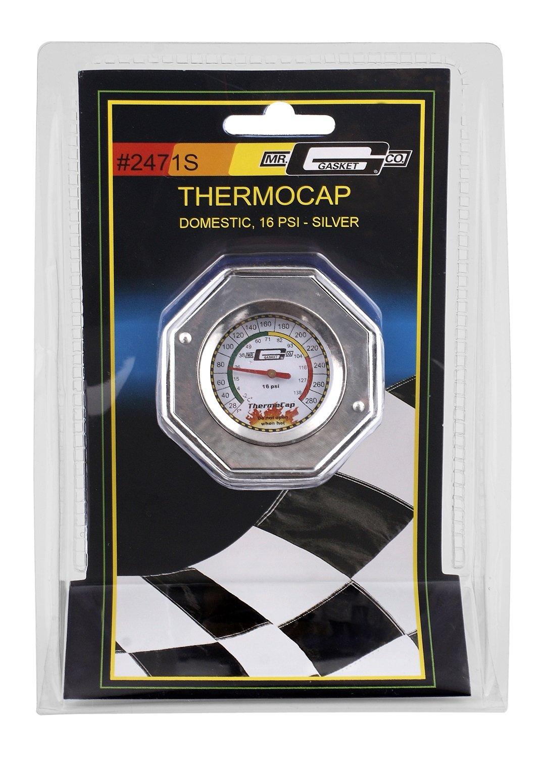 MR GASKET 2471S Domestic Thermocap 16 Psi-Silver - High quality product image showing MR GASKET 2471S Domestic Thermocap 16 Psi-Silver details and features