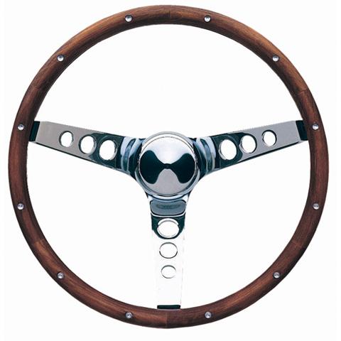 GRANT 213 Classic Wood Steering Wheel with Rivets - High quality product image showing GRANT 213 Classic Wood Steering Wheel with Rivets details and features