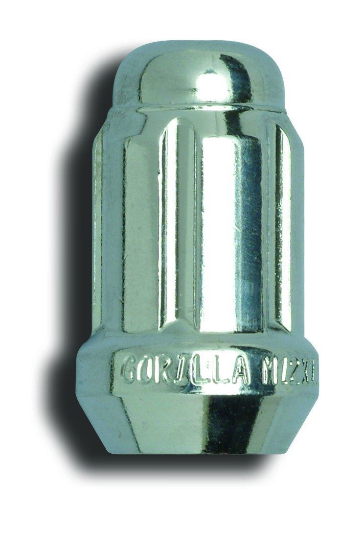 GORILLA 21188HT Acorn Chrome Small Diameter Lug Nut - 1/2-Inch Thread Size - Box of 100 - High quality product image showing GORILLA 21188HT Acorn Chrome Small Diameter Lug Nut - 1/2-Inch Thread Size - Box of 100 details and features