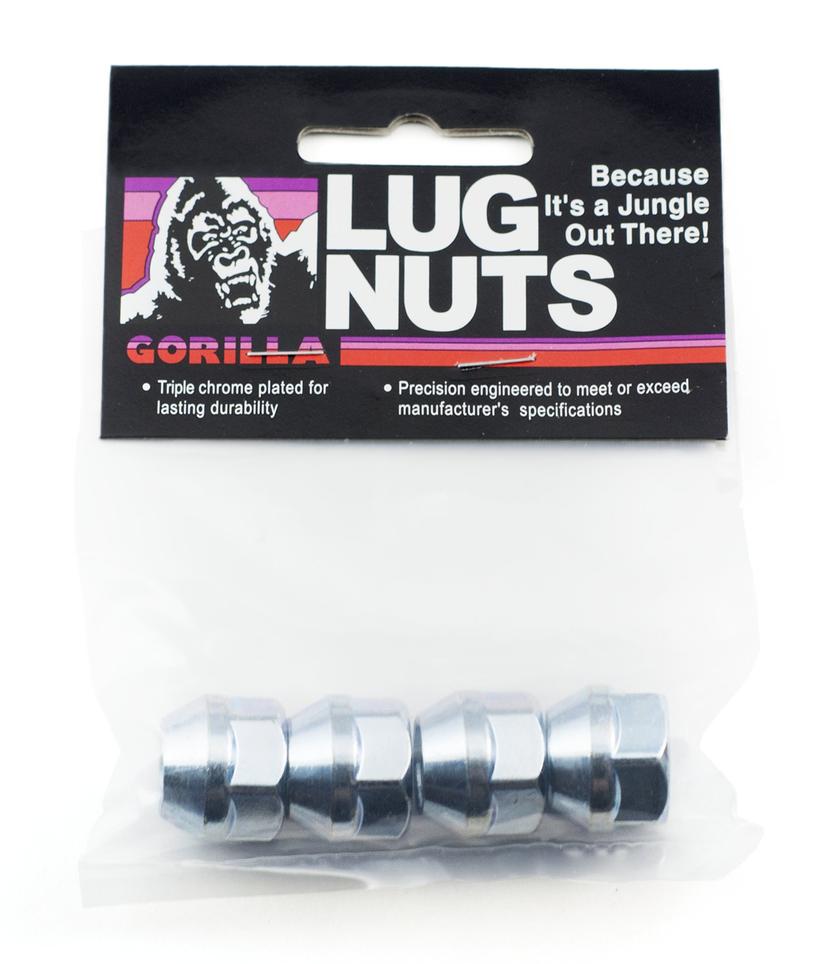 GORILLA 40037B Acorn Bulge Open End Lug Nuts (12mm x 1.50 Thread Size)